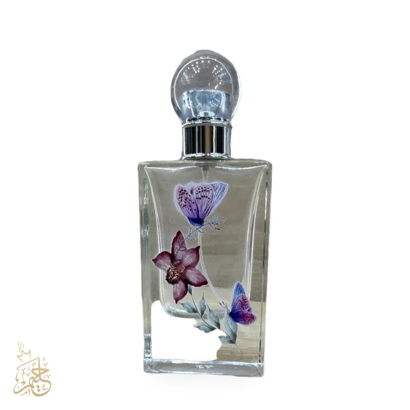 زجاجة عطر مربع الفراشات 100 ملي – حليم جروب للعطور