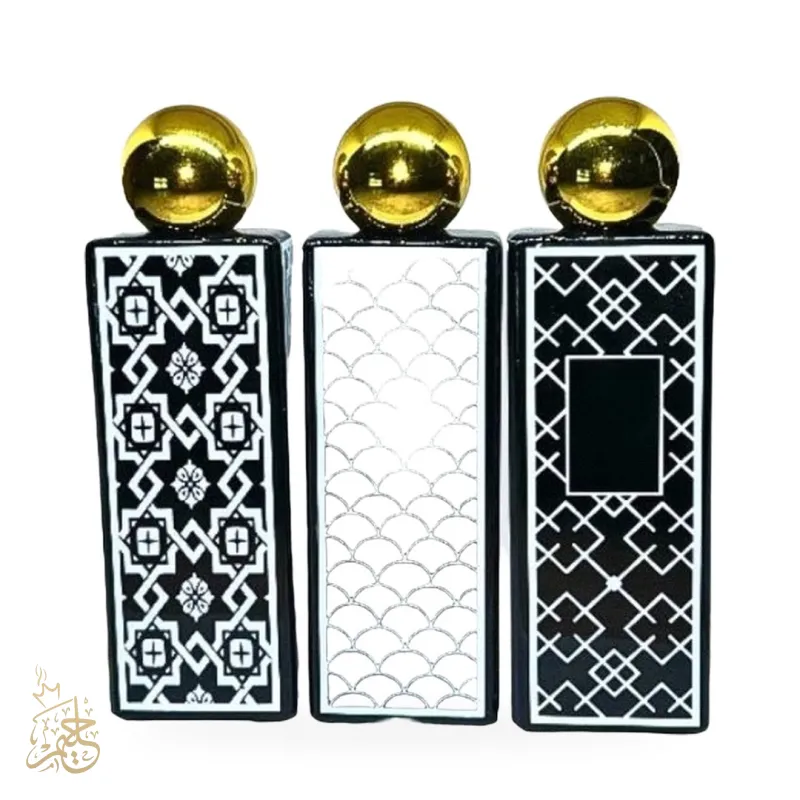 زجاجة عطر إسلامي أسود 50 ملي – حليم جروب للعطور