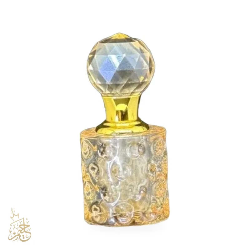 زجاجة عطر كرستال 3 ملي ذهبي – حليم جروب للعطور